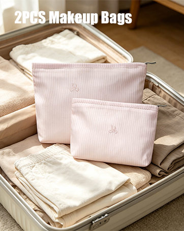 2 Pcs Makeup Bags