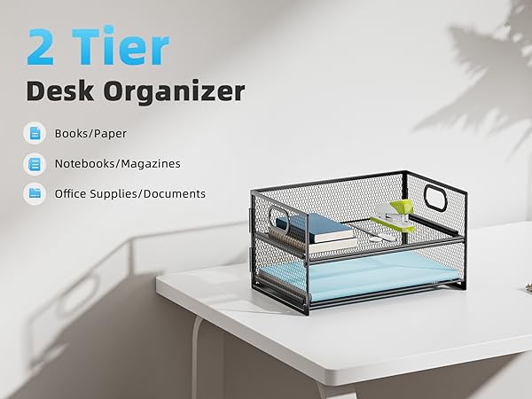black desk organizer