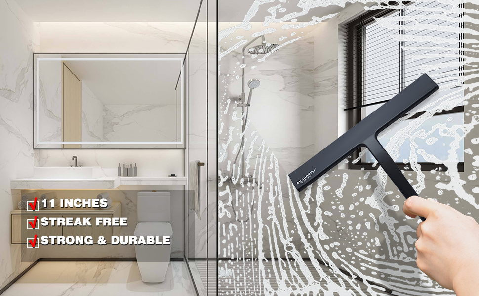 SILICONE SHOWER SQUEEGEE