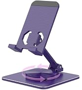 SOJUNER Rotating Aluminum Cell Phone Stand for Desk, Tablet Stand Compatible with 4-9.7in Phones ...