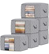 StorageTastic Direct 100L Storage Containers, Large Clothes Storage Bins Foldable Organization an...