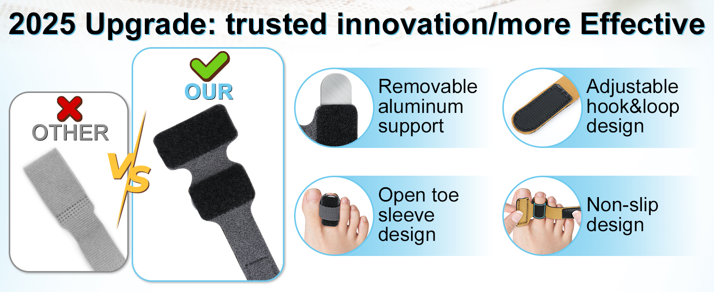 Hammer Toe Straightener with Aluminum Plate