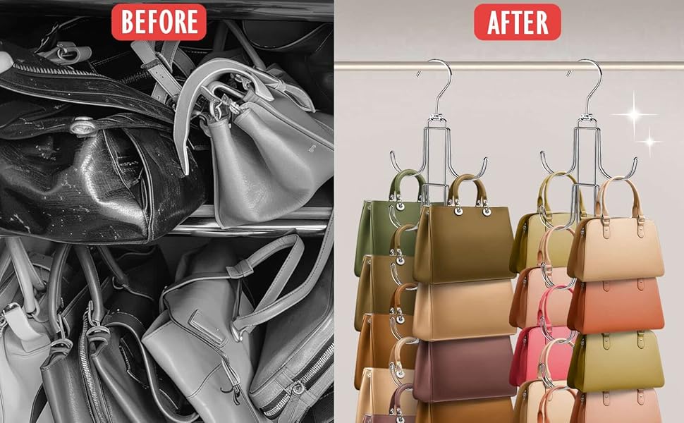 purse organizer for closet