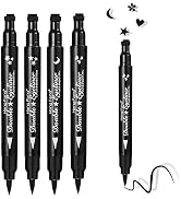 FATUXZ Double-headed Liquid Eyeliner Pen Stamp Super Slim Gel Felt Tip Waterproof Long Lasting Ma...