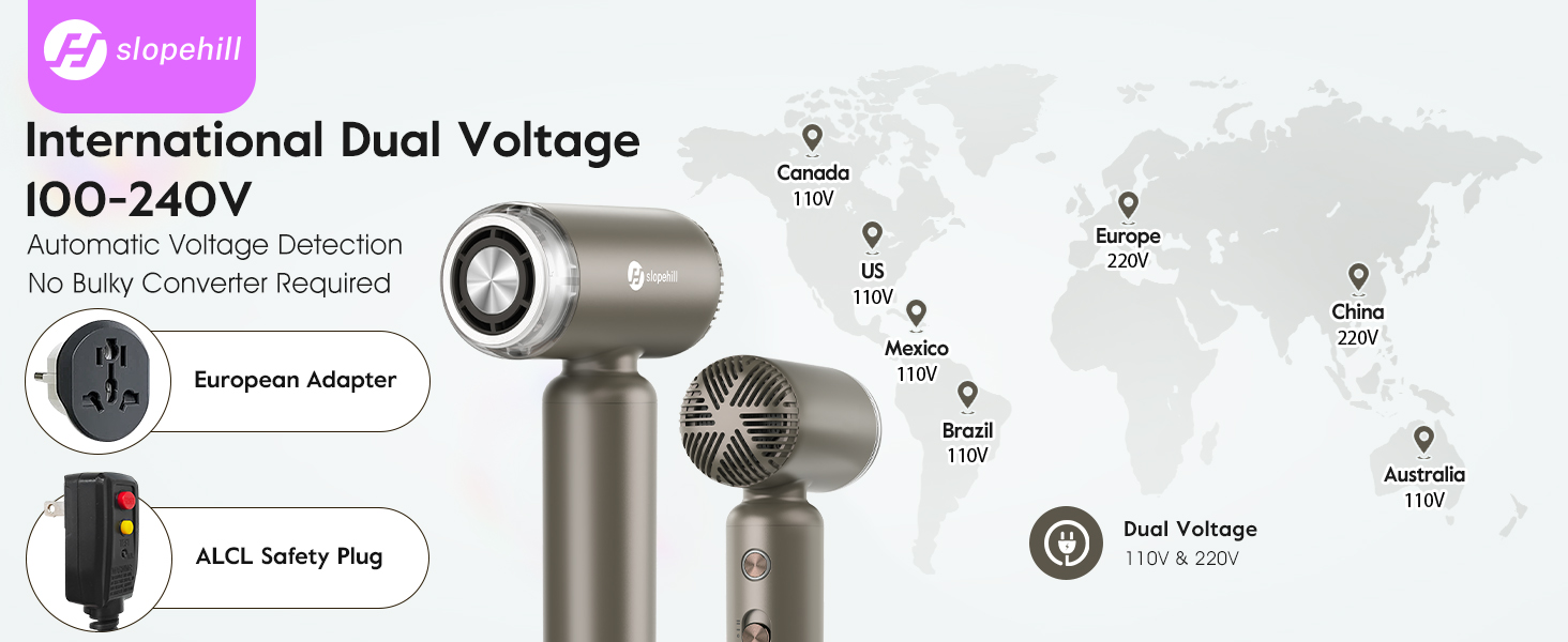dual voltage hair dryer