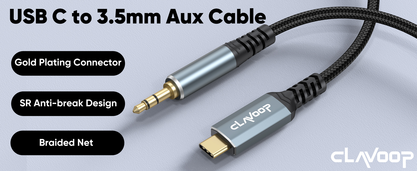 usb c to 3.5mm aux cable