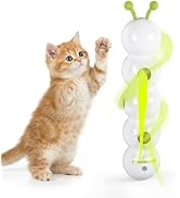 ALL FOR PAWS Interactive Cat Toy for Indoor Cats, Automatic Motion Activated Fluffy Tail Cat Toy,...