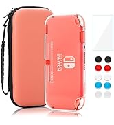 RHOTALL Carrying Case for Nintendo Switch Lite,Shockproof Portable Accessories Bundle Travel Bag,...
