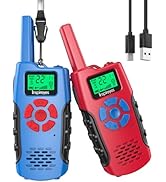 Inspireyes Walkie Talkies for Kids Rechargeable,Toys for Boys and Girls Ages 3-12, 2 Pack Long Ra...