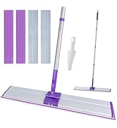 IVYROLL 24" Microfiber Mop for Floor Cleaning, Dry and Wet Floor Mop for Hardwood, Laminate, Tile...