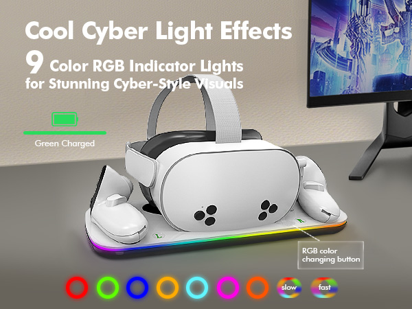 Charging Dock Compatible with Meta Oculus Quest 3/3S