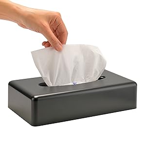 Black Rectangular Tissue box cover