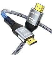 Anehmeta 16K 10K 8K HDMI 2.2 Cable 6.6FT, 96Gbps Ultra High Speed 16@60Hz 8K@240Hz 4K@480Hz Braid...
