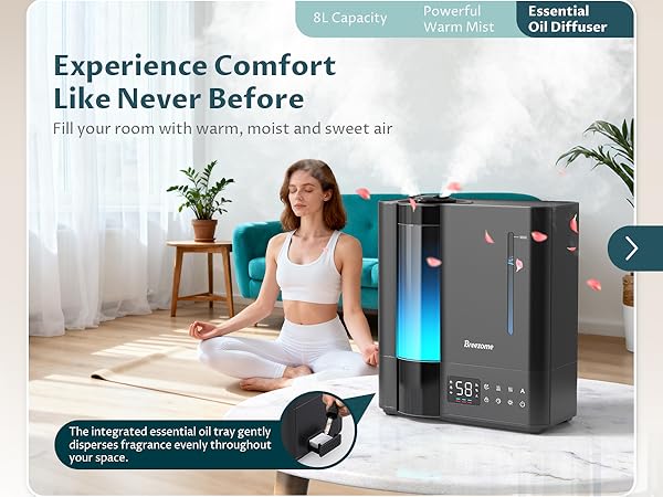 Humidifier for Bedroom Large Room