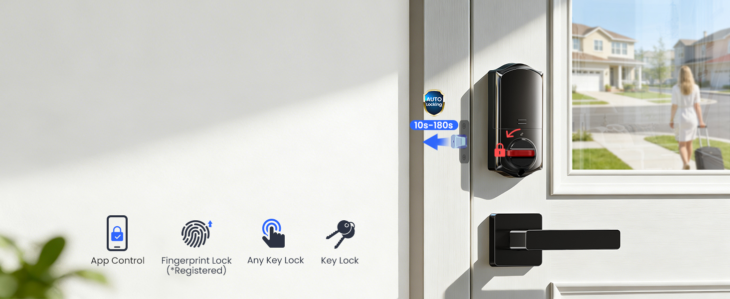 Veise Fingerprint Smart Door Lock