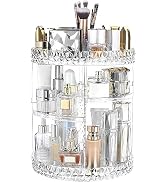 ZHIAI 360 Rotating Makeup Organizer, Large Capacity Cosmetics Organizer for Perfume Holder Organi...