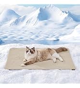 ZOMISIA Cooling Blanket for Small Dogs - High Q-MAX 0.4+ Cold Washable Cat Mat, Travel Soft Pet S...