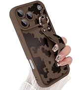 Jefonha Compatible with iPhone 17 Pro Max Case with Finger Hand Strap for Girls Women, Cute Funny...