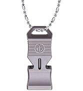 TACRAY Emergency Whistles, Portable Necklace Whistle with Loud Sound up to 120~130 decibels, for ...