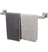 TocTen Bath Towel Rack - Square Base Thicken SUS304 Stainless Steel Towel Bar for Bathroom, Bathr...