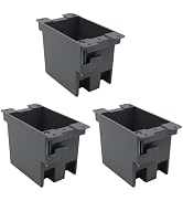 YQSIYU 1-Gang 14 Cu.in.PVC Old Work Electrical Switch and Outlet Box,Plastic Junction Box for Swi...