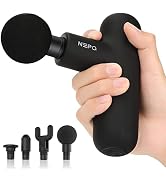 NEPQ Mini Massage Gun, Powerful Fascial Gun Portable Deep Tissue Percussion Muscle Back Head Mass...