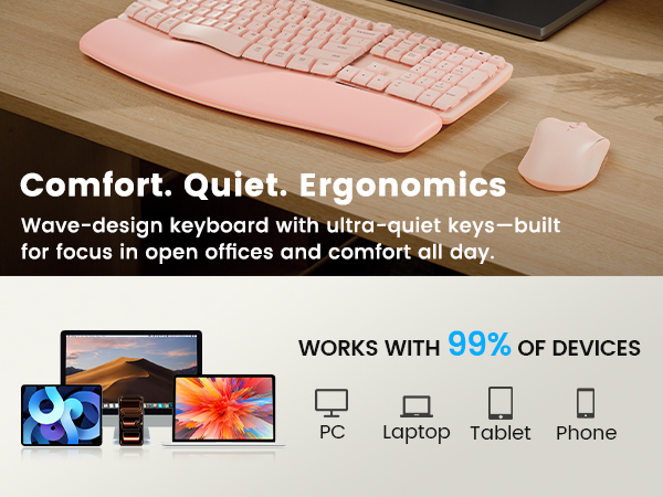 ergonomic keyboard & mouse
