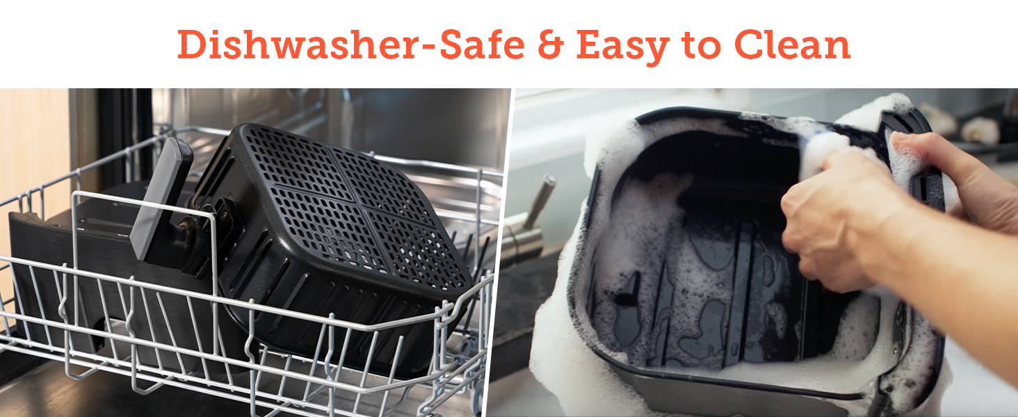CP168 AIR FRYER COSORI dishwasher safe and easy to clean