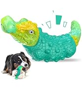 TOOPTATE Dog Toys for Aggressive Chewers - Indestructible Dog Toy Squeaky Chew Toys to Keep Them ...