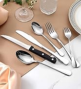 Onader 24-Piece Silverware Set with Steak Knives