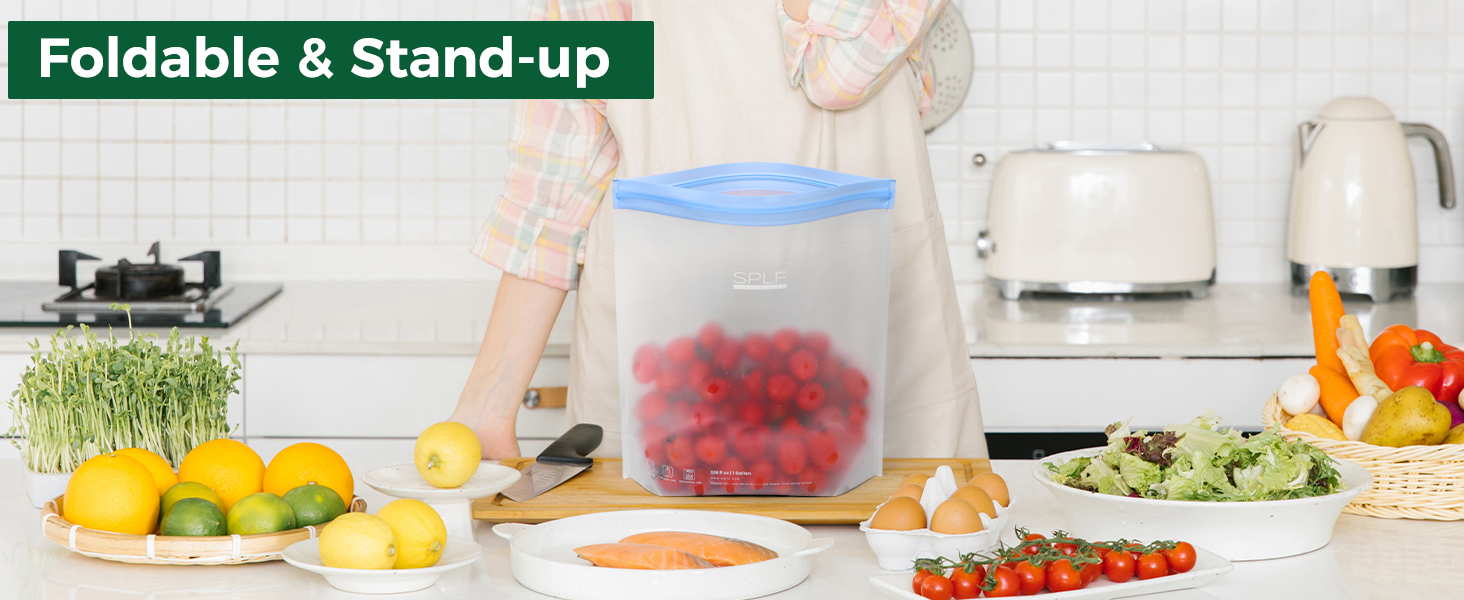 reusable storage bags silicone