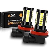 Alla Lighting Super Bright H8 H11 LED Fog Lights Bulbs or DRL, 6000K Xenon White H16 H11LL H8LL H...