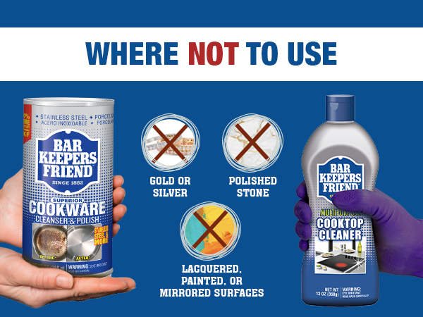 Do not use on gold silver polished stone lacqured paited surfaces