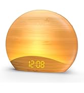 REACHER Sunrise Alarm Clock with Bluetooth Speaker, Gradual Wake Up Light, Digital Dimmable Clock...