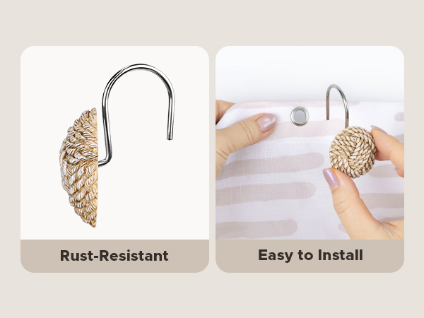 rustproof shower hanger hooks