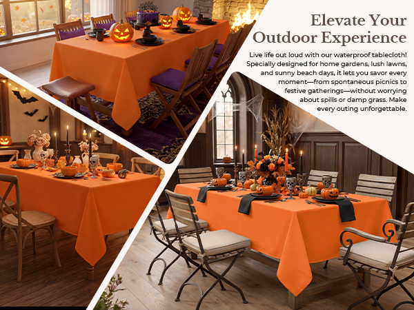 Halloween, Fall, Orange, Tablecloths