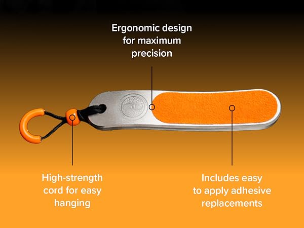 High-strength cord, Ergonomic Design, and Adhesive Replacements Included