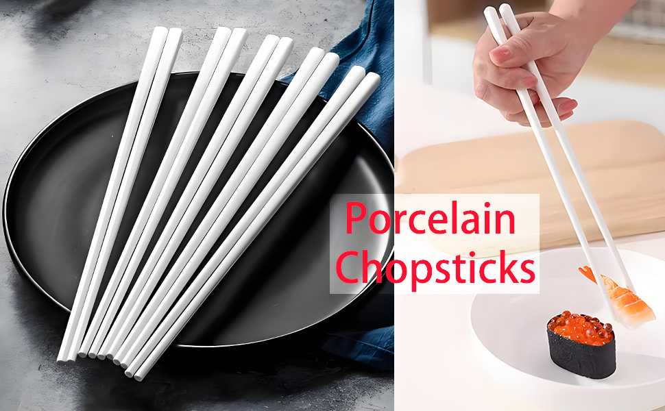 Ceramic Chopsticks Set of 5