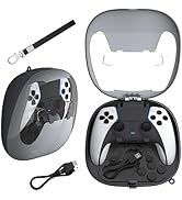 Protective Case for PS5/PS5 Edge Controller, Hard Shell Joystick Protector for PS5 DualSense Wire...