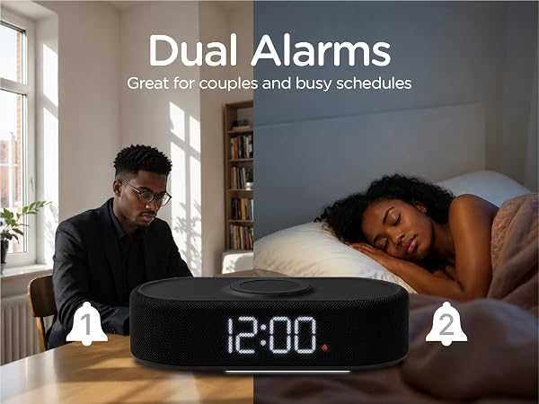 Dual alarm clcok