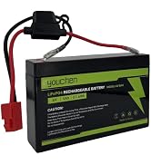 youchen 6V 9Ah LiFePO4 Battery for Kid Trax for Dodge Viper TT Blue for Disney Frozen 4x4 2000+ C...