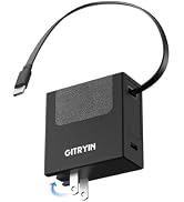 Gitryin Portable USB C Charger Block, 40W Retractable Wall Charger, 40W Fast Charging Block with ...