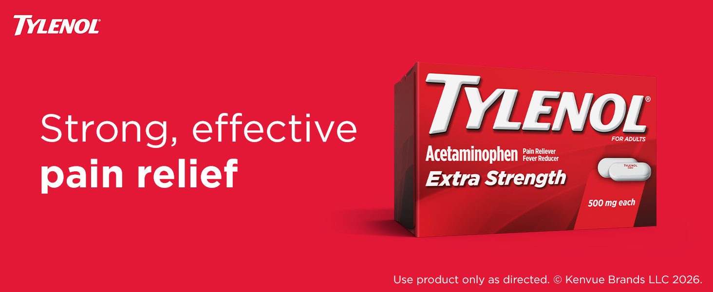 tylenol extra strength, acetaminophen, pain relief, fever reduction