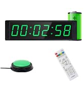 YZ Gym Timer Clock for Home Gym, Fitness Timer with Stopwatch Button, Large Digital Stopwatch Cou...