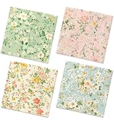 Decoupage Napkins - Floral Party Decorations Spring Flower Disposable Paper Napkins Decorative fo...