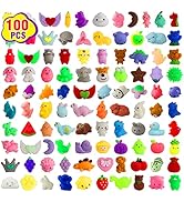 100Pcs Party Favors For Kids 4-8, Mochi Squishy Toy Treasure Box Toys For Classroom Prizes Kawaii...