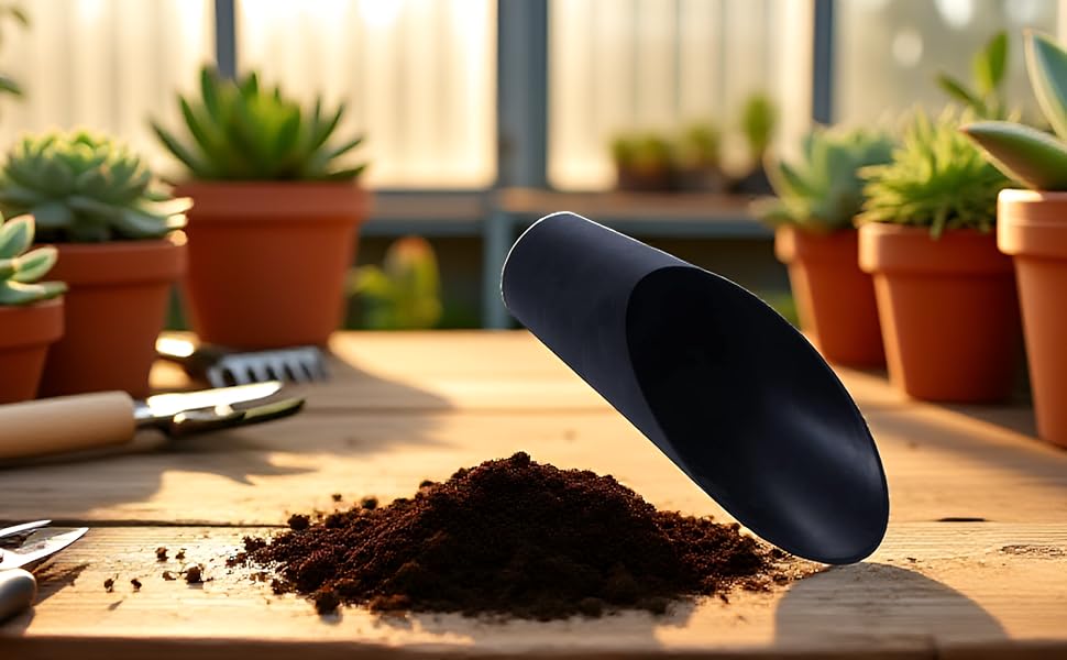 Black Bonsai Soil Scoops