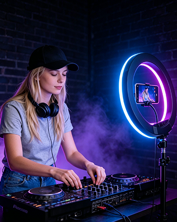 tik tok light ring with stand