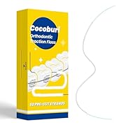 COCOBURI Dental Floss for Braces,Pre-Cut Strands Floss,Threaders for Bridges,Threaded Floss for B...