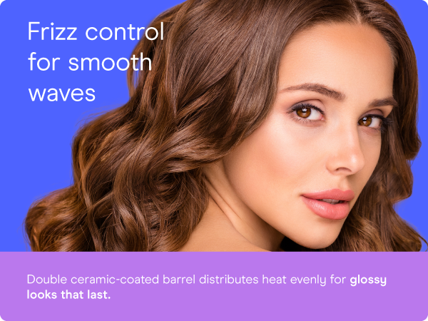 Conair ceramic curling iron hair 1.25 1 1/4 inch barrel styling even heat dual voltage setting